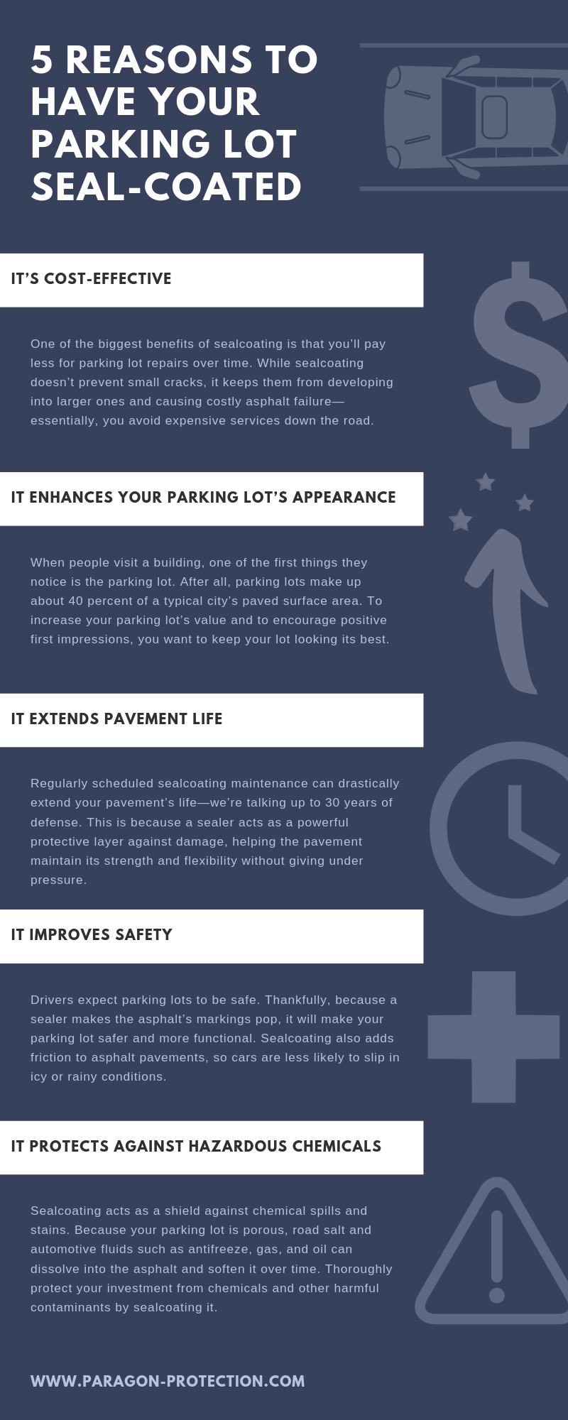 Seal-Coated parking info